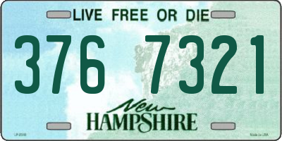 NH license plate 3767321