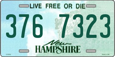 NH license plate 3767323