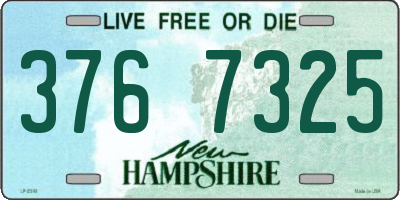 NH license plate 3767325