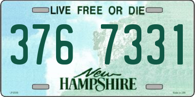 NH license plate 3767331