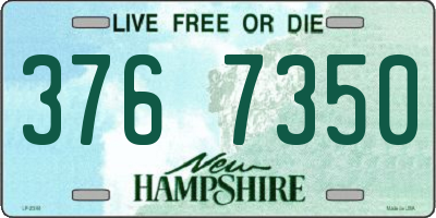 NH license plate 3767350