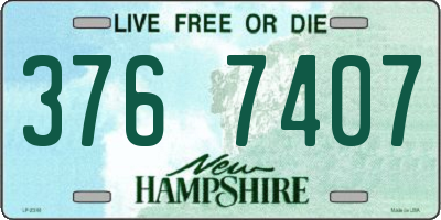 NH license plate 3767407