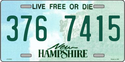 NH license plate 3767415