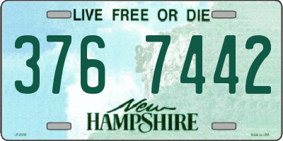 NH license plate 3767442