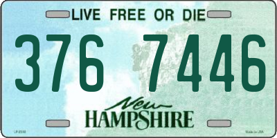 NH license plate 3767446