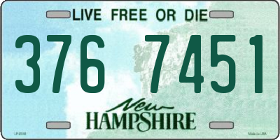 NH license plate 3767451