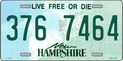 NH license plate 3767464