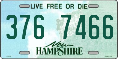 NH license plate 3767466