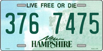 NH license plate 3767475