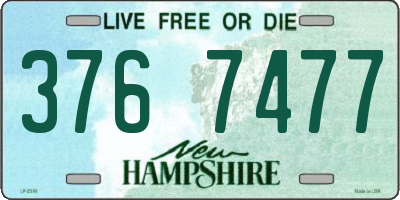 NH license plate 3767477