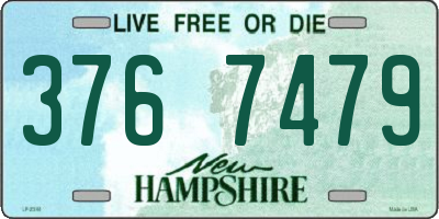 NH license plate 3767479