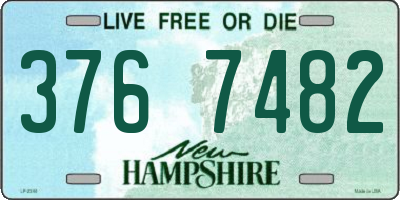 NH license plate 3767482