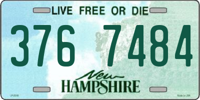 NH license plate 3767484