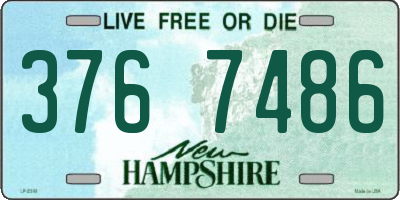 NH license plate 3767486