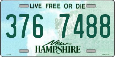 NH license plate 3767488