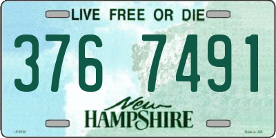 NH license plate 3767491