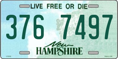 NH license plate 3767497