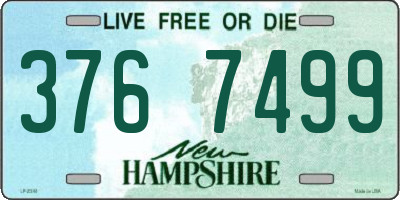 NH license plate 3767499