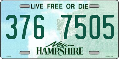 NH license plate 3767505