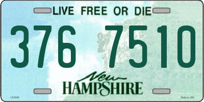 NH license plate 3767510