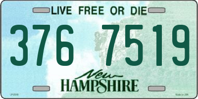 NH license plate 3767519