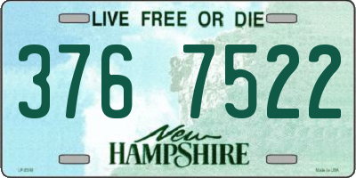 NH license plate 3767522