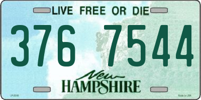 NH license plate 3767544