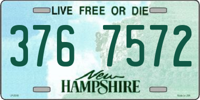 NH license plate 3767572