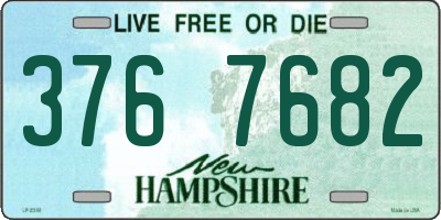NH license plate 3767682