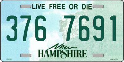 NH license plate 3767691