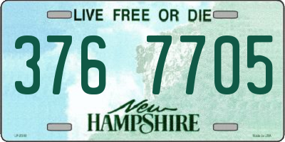 NH license plate 3767705