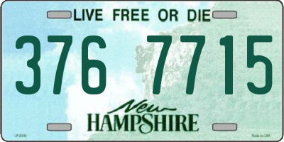 NH license plate 3767715