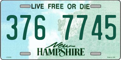 NH license plate 3767745