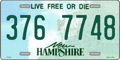 NH license plate 3767748