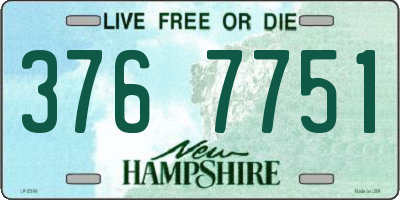 NH license plate 3767751