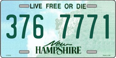 NH license plate 3767771