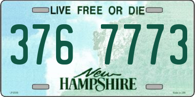 NH license plate 3767773