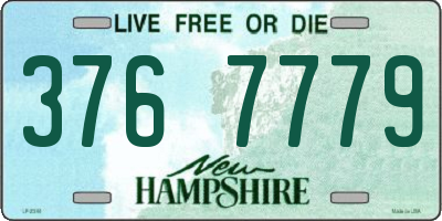 NH license plate 3767779