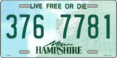 NH license plate 3767781