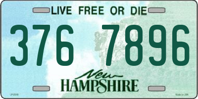 NH license plate 3767896