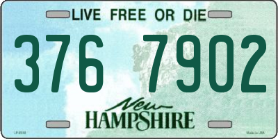 NH license plate 3767902