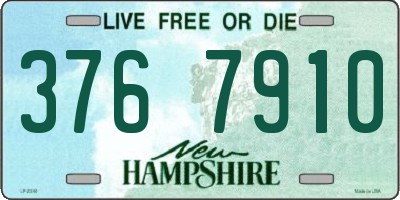 NH license plate 3767910