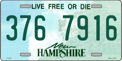 NH license plate 3767916