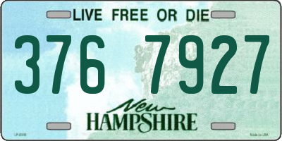 NH license plate 3767927