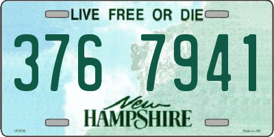 NH license plate 3767941