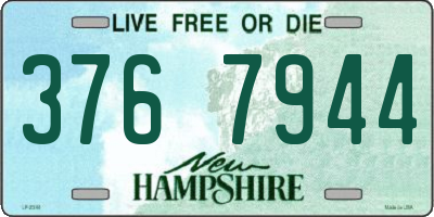 NH license plate 3767944