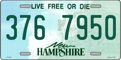 NH license plate 3767950