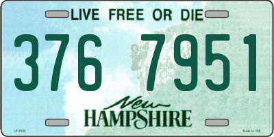 NH license plate 3767951