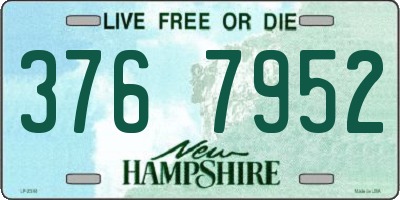 NH license plate 3767952