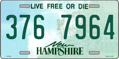 NH license plate 3767964